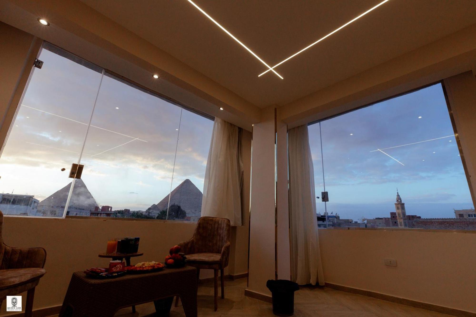 Queen Ash Pyramid View Inn Kafret el-Gabal Exterior foto