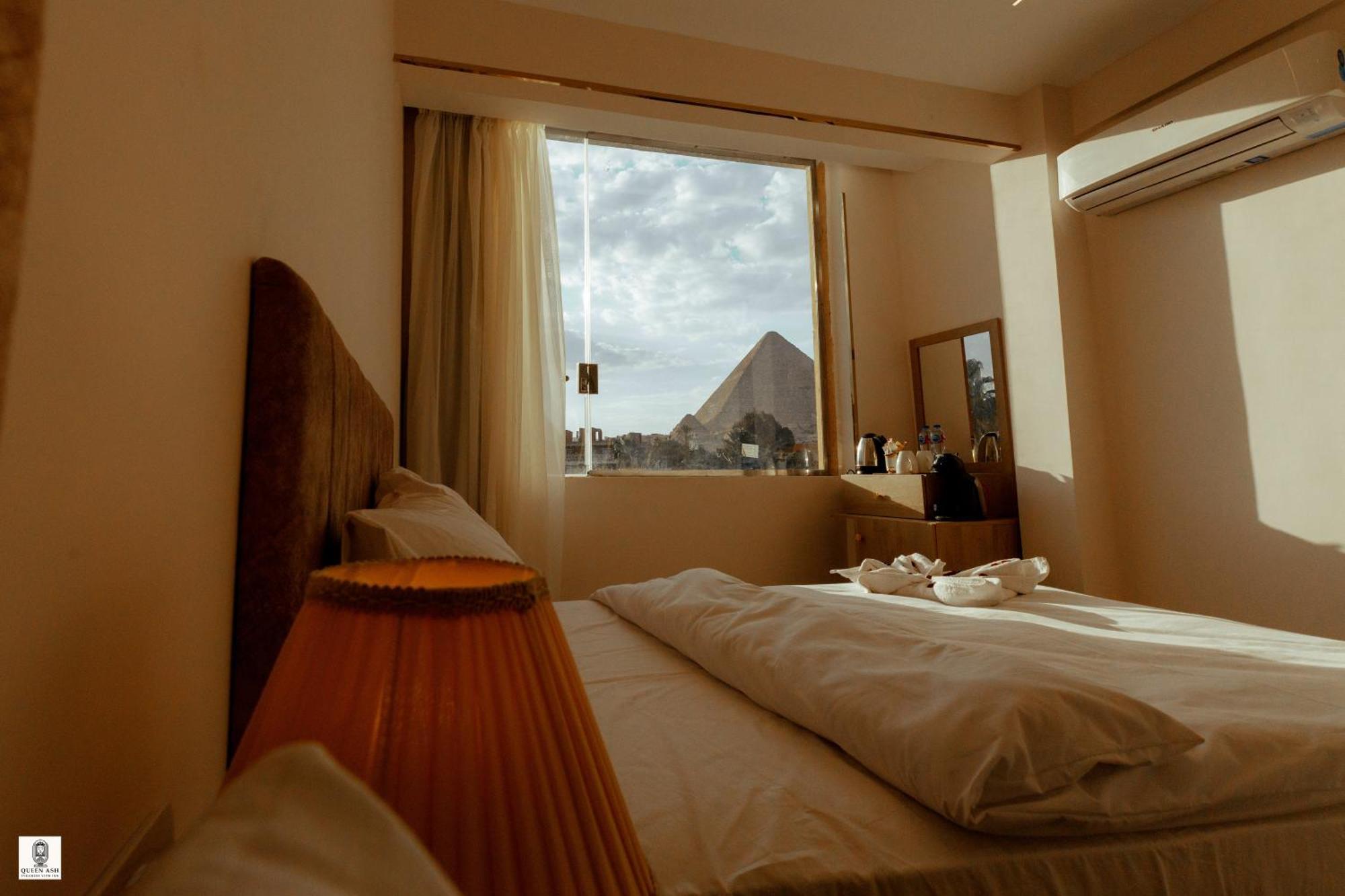 Queen Ash Pyramid View Inn Kafret el-Gabal Exterior foto