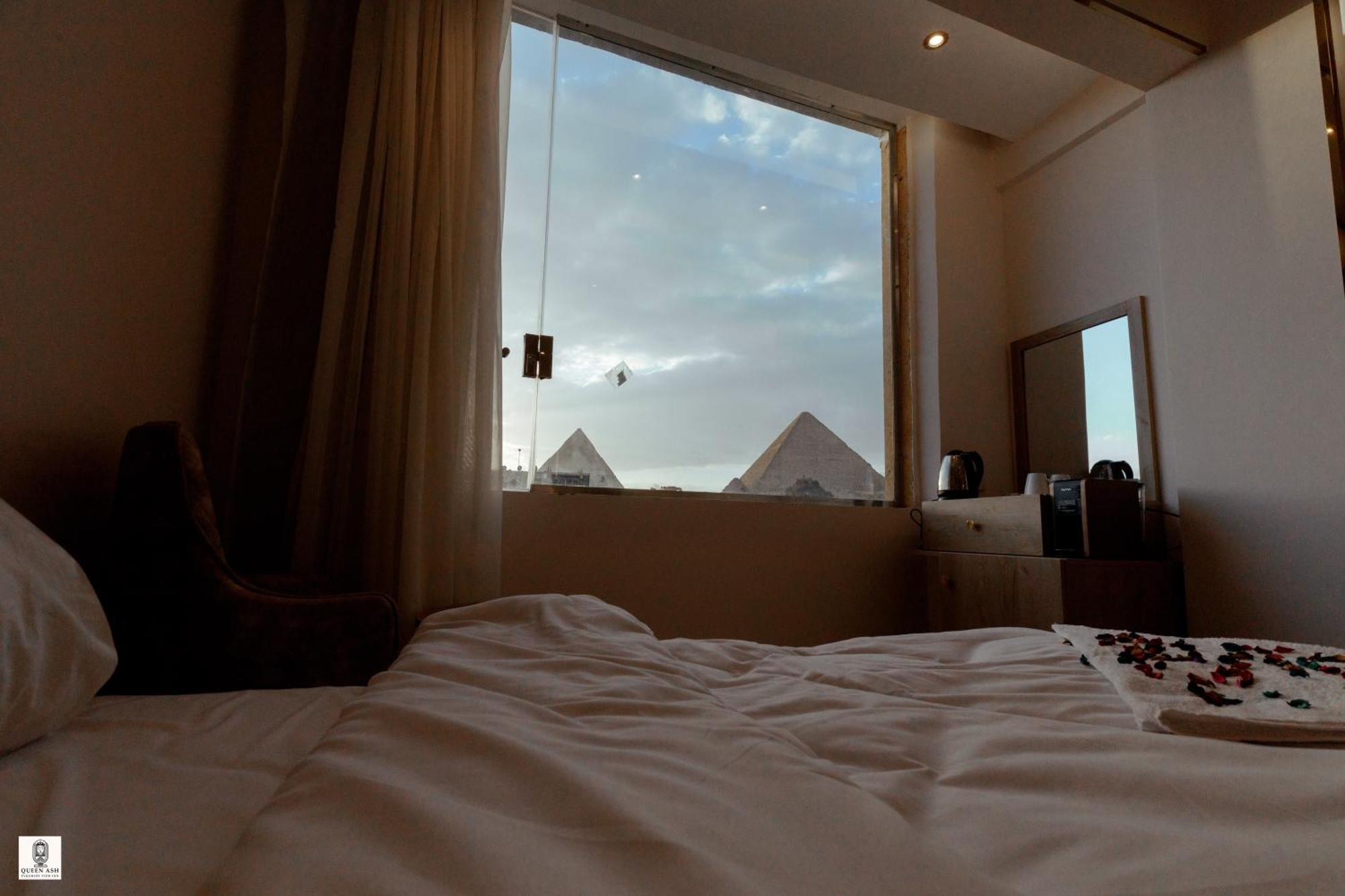 Queen Ash Pyramid View Inn Kafret el-Gabal Exterior foto