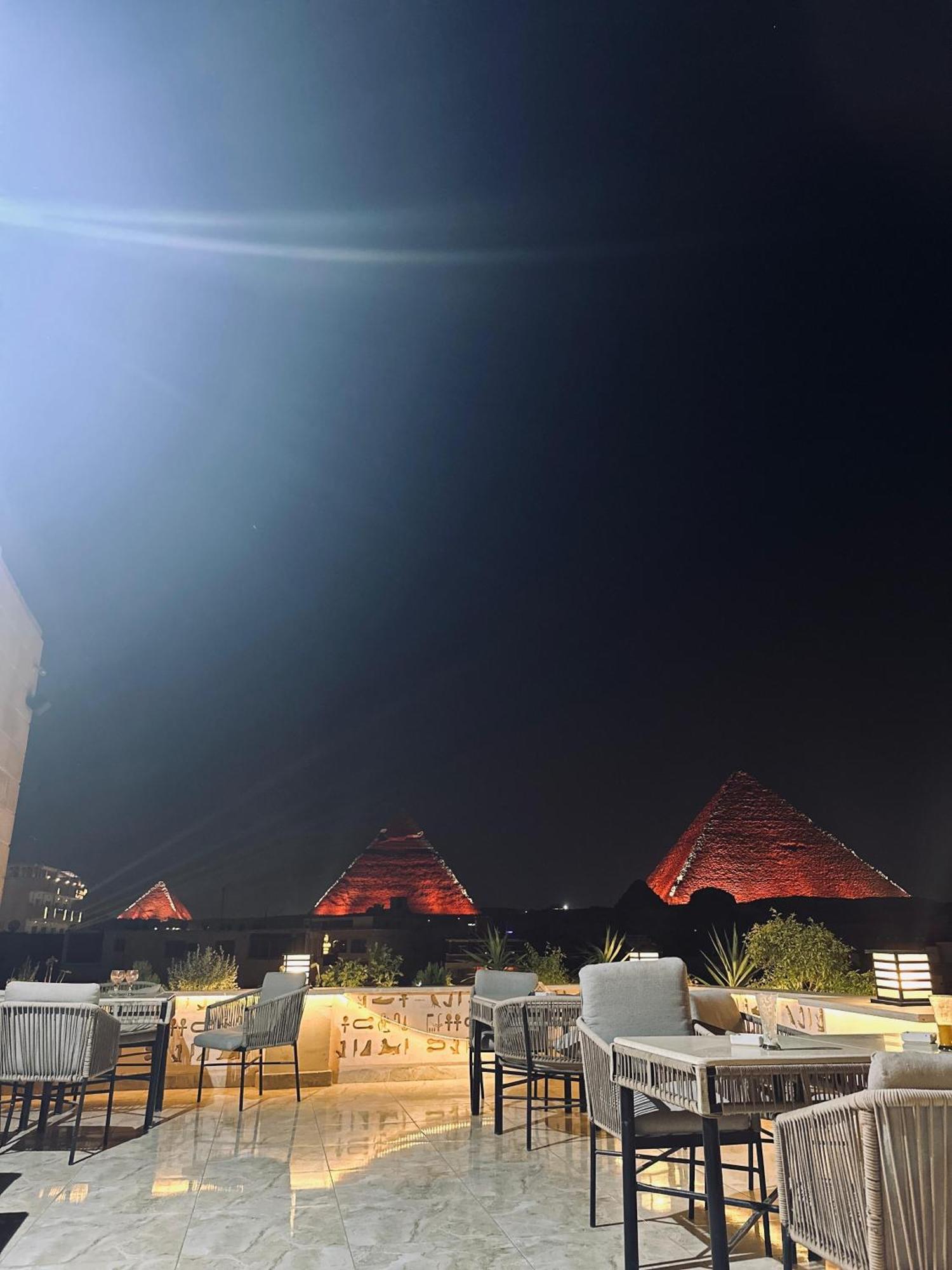Queen Ash Pyramid View Inn Kafret el-Gabal Exterior foto
